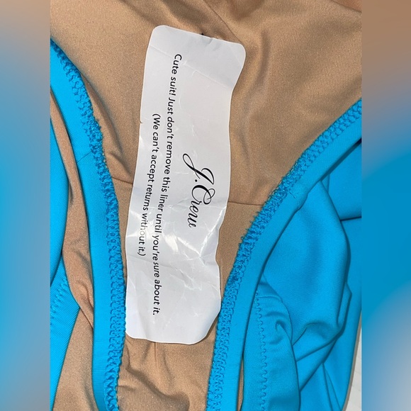 J.CREW ONE PIECE BLUE COLOR SWIMSUIT KEYHOLE WOMEN TUMMY CONTROL PLUS SIZE 2X - Picture 8 of 8
